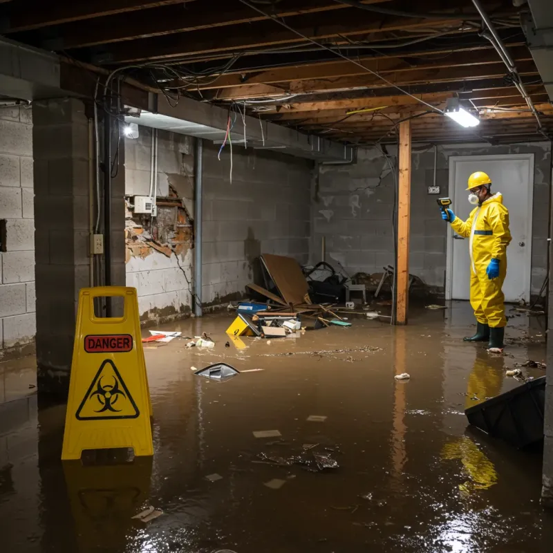 Flooded Basement Electrical Hazard in Alamosa County, CO Property